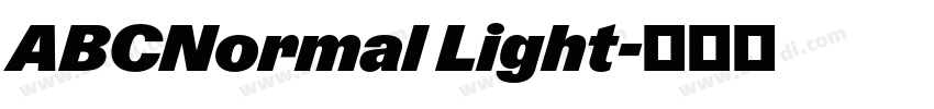 ABCNormal Light字体转换